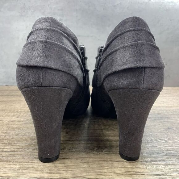Life Stride~Women's~”Corie”  Gray Heel Bootie~Size 10W - Picture 4 of 10